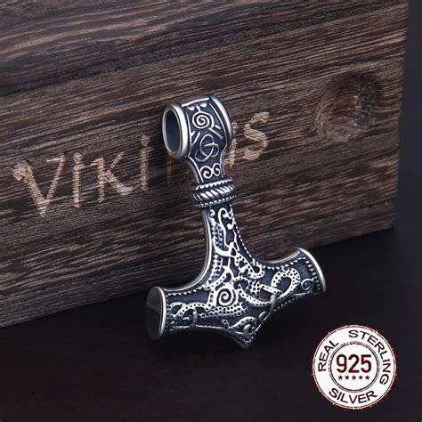 Ger Ek 925 Ayar G M Thor Eki Mjolnir Gerdanl K Viking Muska Skandinav