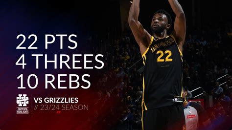 Andrew Wiggins Pts Threes Rebs Vs Grizzlies Season Youtube