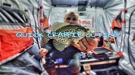 First Crappies Through The Ice Youtube