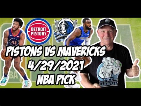 Detroit Pistons Vs Dallas Mavericks Free Nba Pick And