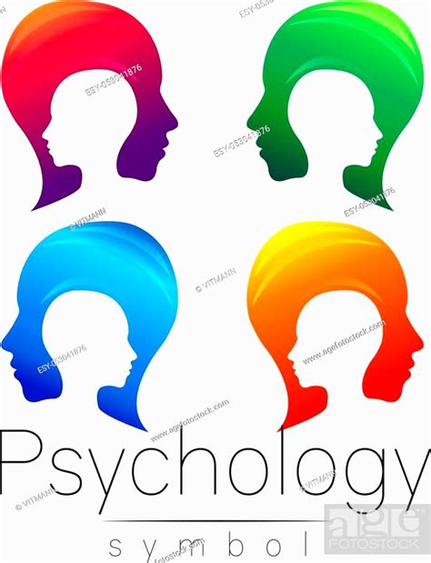 Modern Head Sign Set Of Psychology Profile Human Creative Style