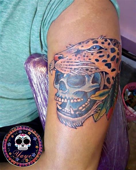 Tatuaje del artista Mexicano Yayi seo Guerrero jaguar Tatuajes y más