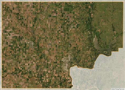 Map of Kay County, Oklahoma - Thong Thai Real