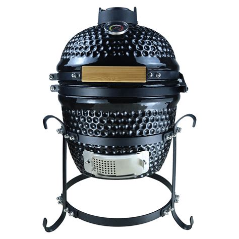 Barbecue à charbon BBQ grill fumoir sur pieds design contemporain olive