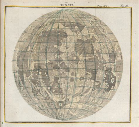 Hevelius Map Of The Moon Digital Museum Of Planetary Mapping