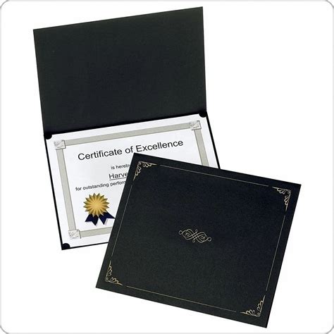 Brown High Quality Pu Leather Diploma Certificate Holder For To Keep