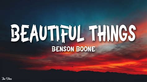 Benson Boone Beautiful Things Lyrics Youtube