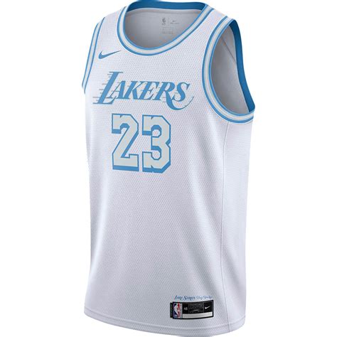 Nike Mens Los Angeles Lakers Lebron James 2020 City Edition Swingman Jersey Academy