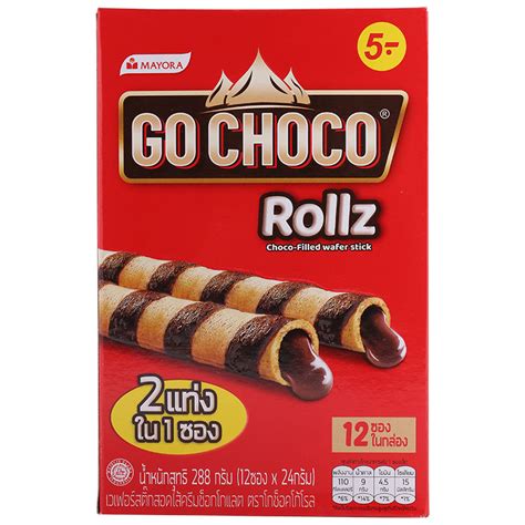 Go Choco Rollz Choco Filled Wafer Stick 288g Order Online Tops