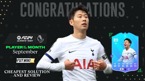 Ea Sports Fc 24 89 Rated Heung Min Son September Premier League Player Of The Month Potm Sbc