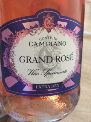 Conte di Campiano Grand Rosé Spumante Extra Dry Vivino Canada