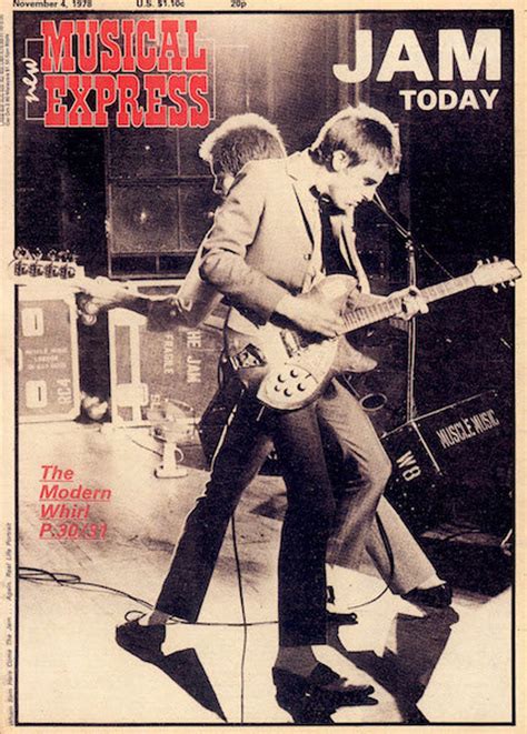 The Jam Paul Weller A3 Art Print Poster 1978 Nme Cover Etsy