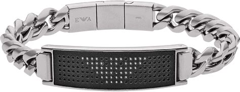 Emporio Armani Bracciale Uomo Acciaio Inossidabile EGS2548040 Amazon