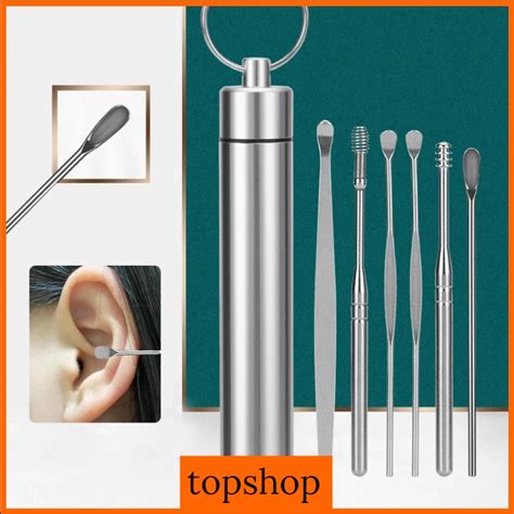 5pcs 6pcs Set Ear Wax Pickers Stainless Steel Earpick Wax Remover