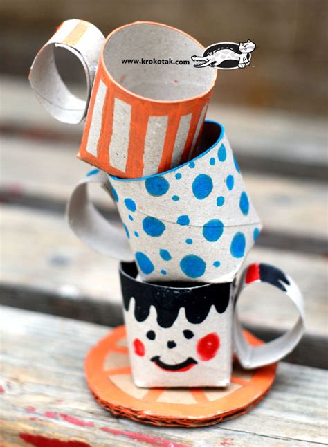 TP Roll Crafts: Teacups/ Coffee Cups - Fun Crafts Kids