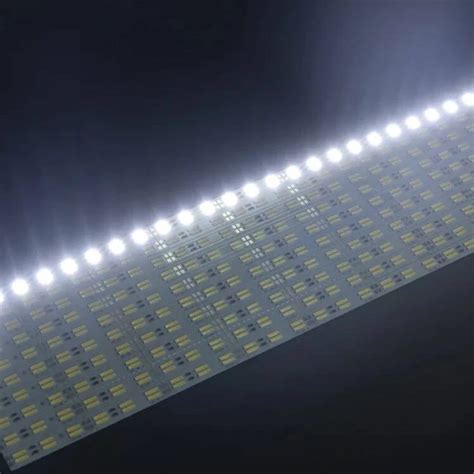 Tira rígida de aluminio SMD 7020 barra de luz LED de doble fila cc