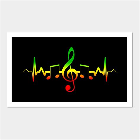 Reggae Music Heartbeat Jamaica Rasta Art Print