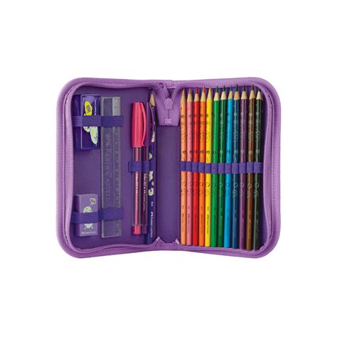 Estojo Escolar Completo Coleção Pets Faber Castell Cachorro