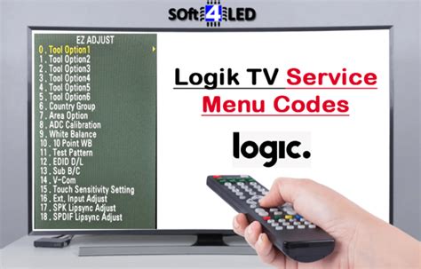 Logik Tv Service Menu Codes Instructions Soft Led