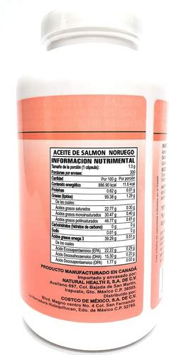 All Nature Aceite De Salm N Noruego Omega Con C Psulas Merco