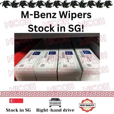 Sg Local Brand New Windscreen Wipers Mercedes Benz W204 C180 Kompressor C Class E Class W212 S