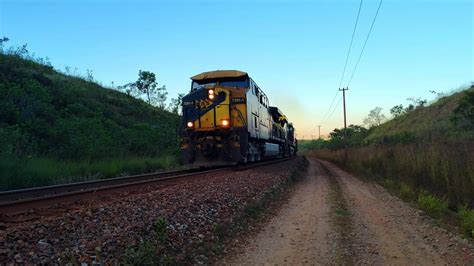 Trem 3 Locomotivas AC44i entrando no túnel Ferrovia do Aço 2023 YouTube