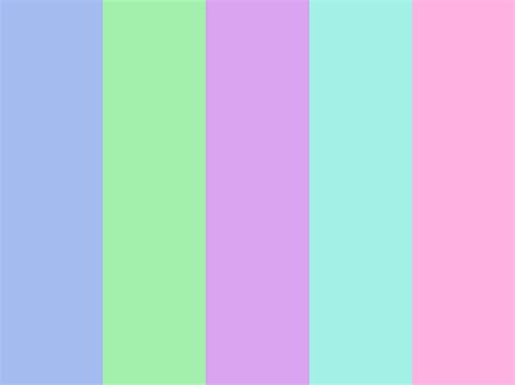 Pretty Pastels By Bunigrl33 Aqua Blue Green Lavender Mint Pink Pastel Colour Palette