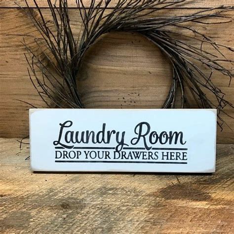 Laundry Room Decor Wooden Signs Rustic Signs Bathroom Signs Laundry