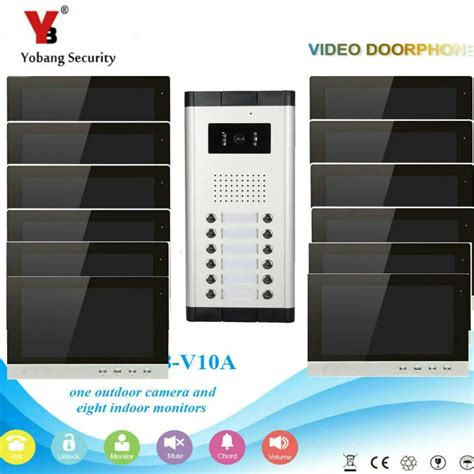 YobangSecurity Video Intercom Monitor 10 Inch Video Doorbell Camera ...