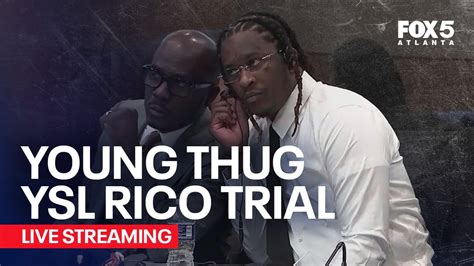 Watch Live Young Thug Ysl Rico Trial Day 95 Fox 5 News ~