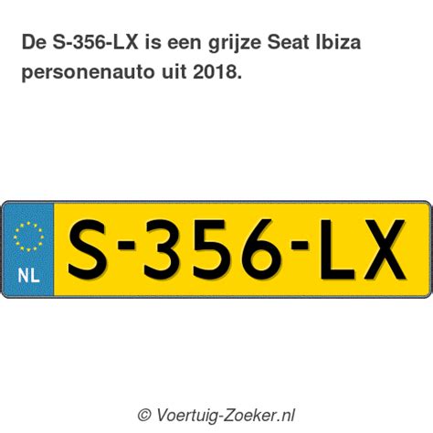 Kenteken S Lx Seat Ibiza Auto S Lx Voertuig Zoeker Nl