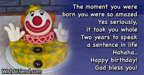 Funny Birthday Sayings