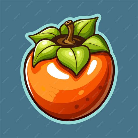 Persimmon Fruit Vector Image Graphic Artwork | Premium AI-generated vector