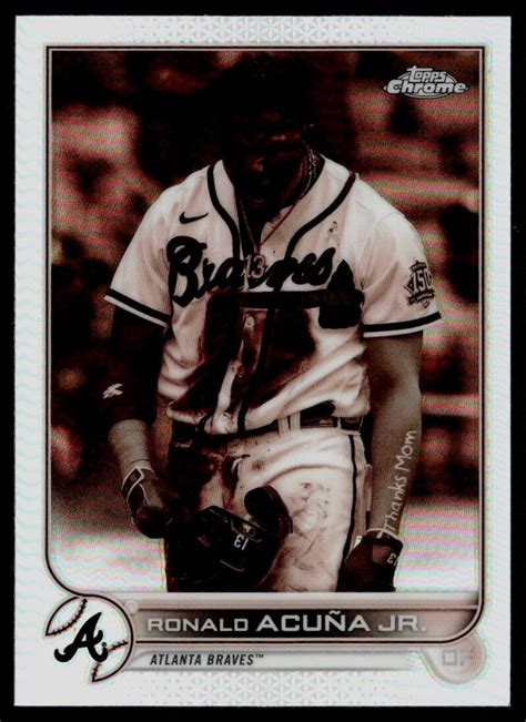 Topps Chrome Sepia Refractor Ronald Acu A Jr Atlanta Braves