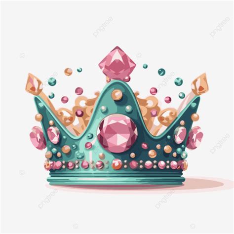 Tiara Clipart Princess Crown With A Colorful Gem Cartoon Vector Tiara