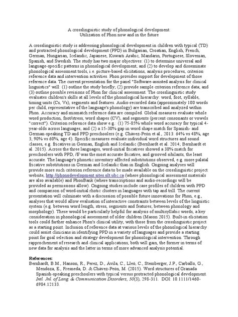 Bernhardt and Stemberger | PDF | Phonology | Symbols