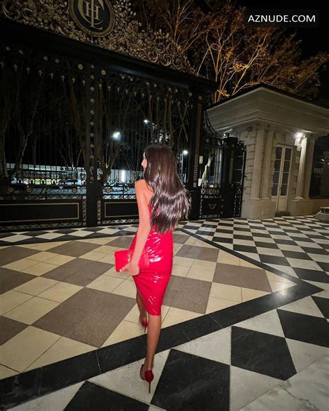 Zaira Nara Sexy Hot Photoshoot Wearing Stunning Red Latex Dress AZNude