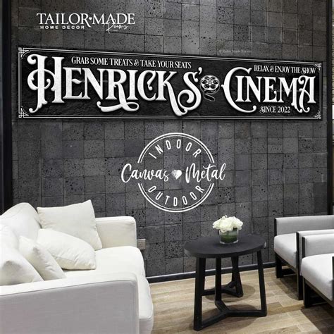 Home Theater, Theater Room Signs, Cinema Sign, Movie Room Signs ...