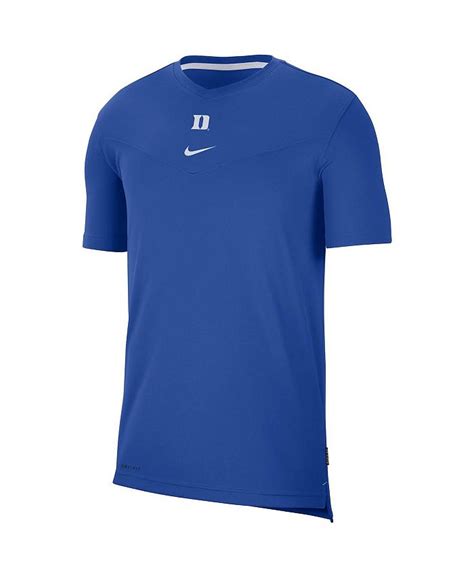 Nike Mens Royal Duke Blue Devils 2021 Sideline Football Coaches Performance Top Macys