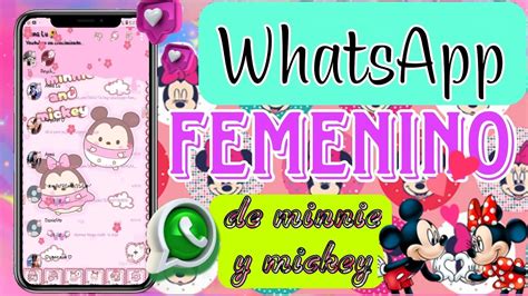 Hermoso Whatsapp Femenino De Minnie Y Mickey Youtube