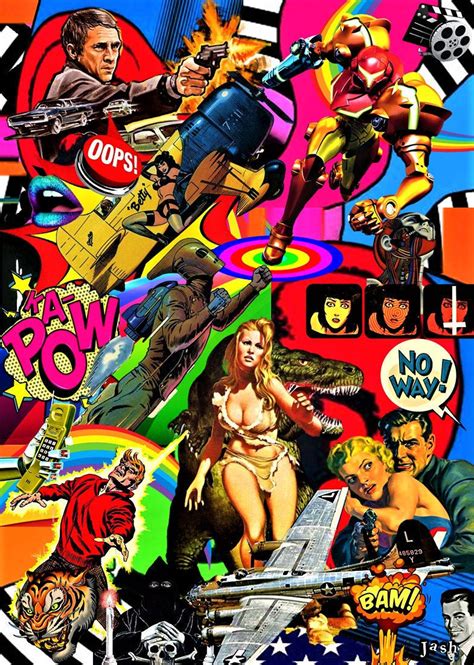 Pop Art Collage 22 Rock And Roll Artworks By Jash Etsy