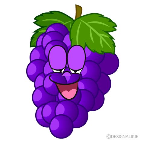 Free Relaxing Grape Cartoon Clipart Image Charatoon