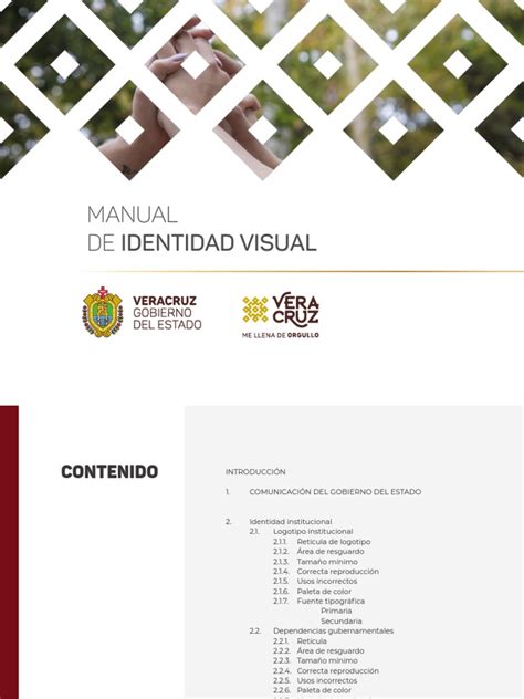 Manual De Identidad Visual Veracruz 2018 2024 Pdf Tipografía Amarillo