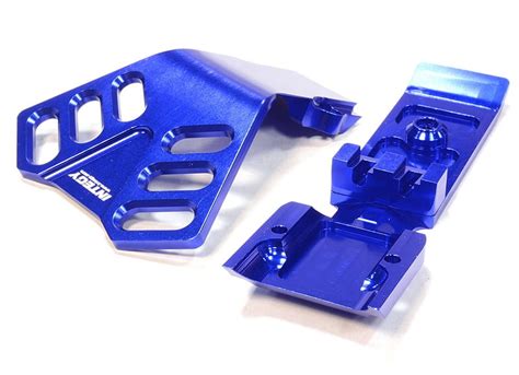 Integy Rc Toy Model Hop Ups C Blue Billet Machined Front Skid Plate