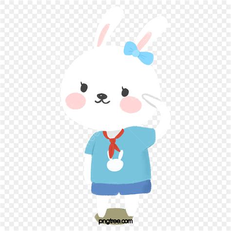 Cute Rabbits Clipart Transparent Background Cute Anthropomorphic