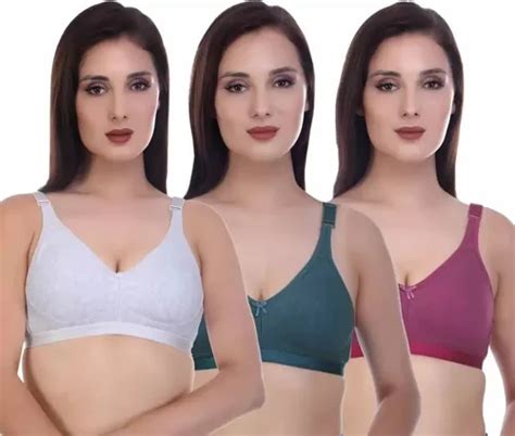 Plain Cotton Blend Women S Full Coverage Non Padded Bra At Rs 70 Piece