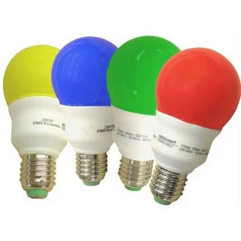 12w Coloured Led Bulb For Home At Rs 150unit In Navi Mumbai Id