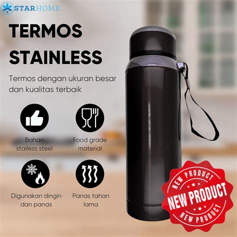 Jual Tumbler Tahan Panas StarHome Termos Panas Dingin Tumbler Botol