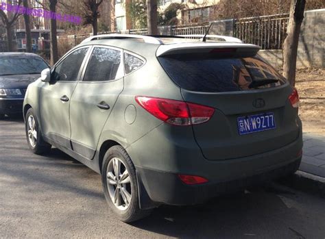 Hyundai Ix35 Is Matte Green In China CarNewsChina