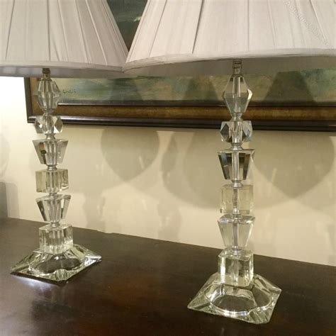 Antiques Atlas Pair Of Cut Crystal Table Lamps